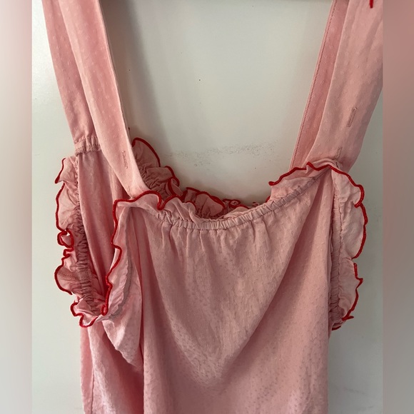 Pink Ruffled Women's Top - Picture 4 of 6